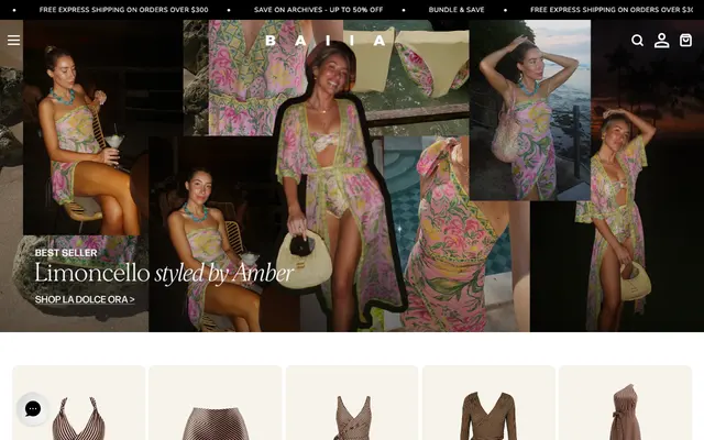 Baiia storefront
