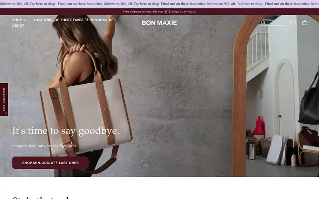 Bon Maxie storefront